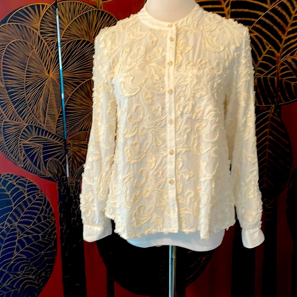 Anthropology Blouse/jacket Xsmall Fits more S/M up to size 36 B hardly worn .